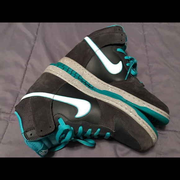 NIKE DUNK HIGH Anthracite/White-Sport Turquoise - Picture 5 of 5